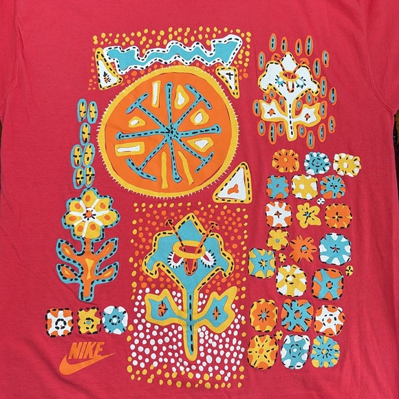 VTG 90s Nike single stitch pattern t-shirt unisex women men - Picture 4 of 11